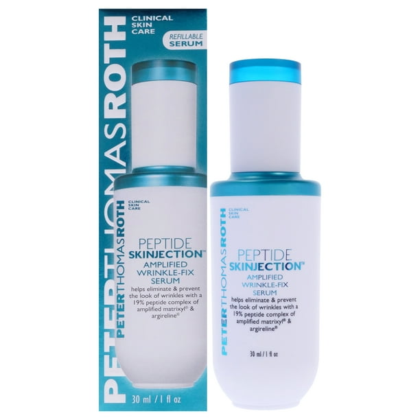 Suero reparador de arrugas amplificado Peptide Skinjection de Peter Thomas Roth para unisex - Suero de 1 oz (recargable)