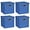 Blue, variant on Storage Bins with Lids, Collapsible Linen Fabric Boxes Organizer Containers with Lid Foldable Storage Box Basket for Closet, Shelves, Home, Office, 11 x 11 x 11 Inch, 4 Pack, Dark Blue