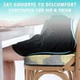 thumbnail image 3 of Premium Elephant Pattern Memory Foam Seat Cushion Ergonomic Chair Pad for Office Chair, Car, Airplane & Bleachers Sciatica, Tailbone Hip & Back Pain Relief - Chair Cushion for Long Office Workers., 3 of 5