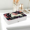 thumbnail image 6 of Unicorn PU Leather Jewelry Box with Removable Compartment and Earring Holder, Portable Travel Organizer, 6 of 6