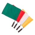 thumbnail image 1 of 4pcs Sports Referee Flag Signal Flags Solid Flag With Stainless Steel, 1 of 5