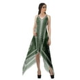 thumbnail image 1 of Moomaya Robe à Ourlet Asymétrique pour Femmes, Robe à Bretelles Spaghetti à Dos Nu avec Mouchoir, 1 of 4