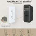thumbnail image 6 of JcBlaon SE660-BLACK 6 Outlet Surge Protector 4 USB Ports (2 USB C) with Accessories Included, 6 of 14