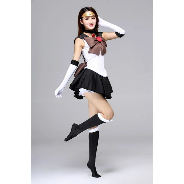 Disfraz de Sailor Moon Usagi Tsukino para mujer, traje de fiesta de Halloween, talla grande