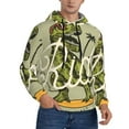 thumbnail image 2 of Wukai Dinosaur Print Men Hoodies Fleece Sweatshirts Long Sleeve Sweaters Pullover Fall Outfits Winter Clothes-Medium, 2 of 7