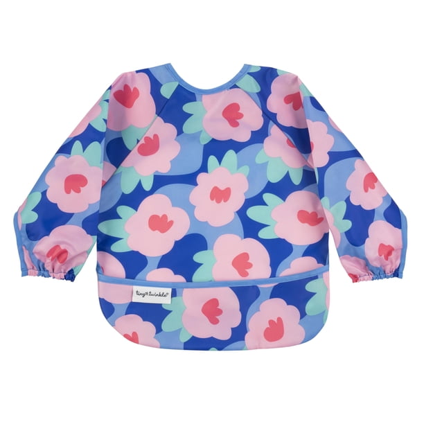 Babero para bebé Tiny Twinkle, impermeable, a prueba de suciedad, manga larga