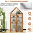 thumbnail image 6 of Gymax Wooden Cold Frame Greenhouse Raised Planter Protection for Vegetable and Flower, 6 of 9