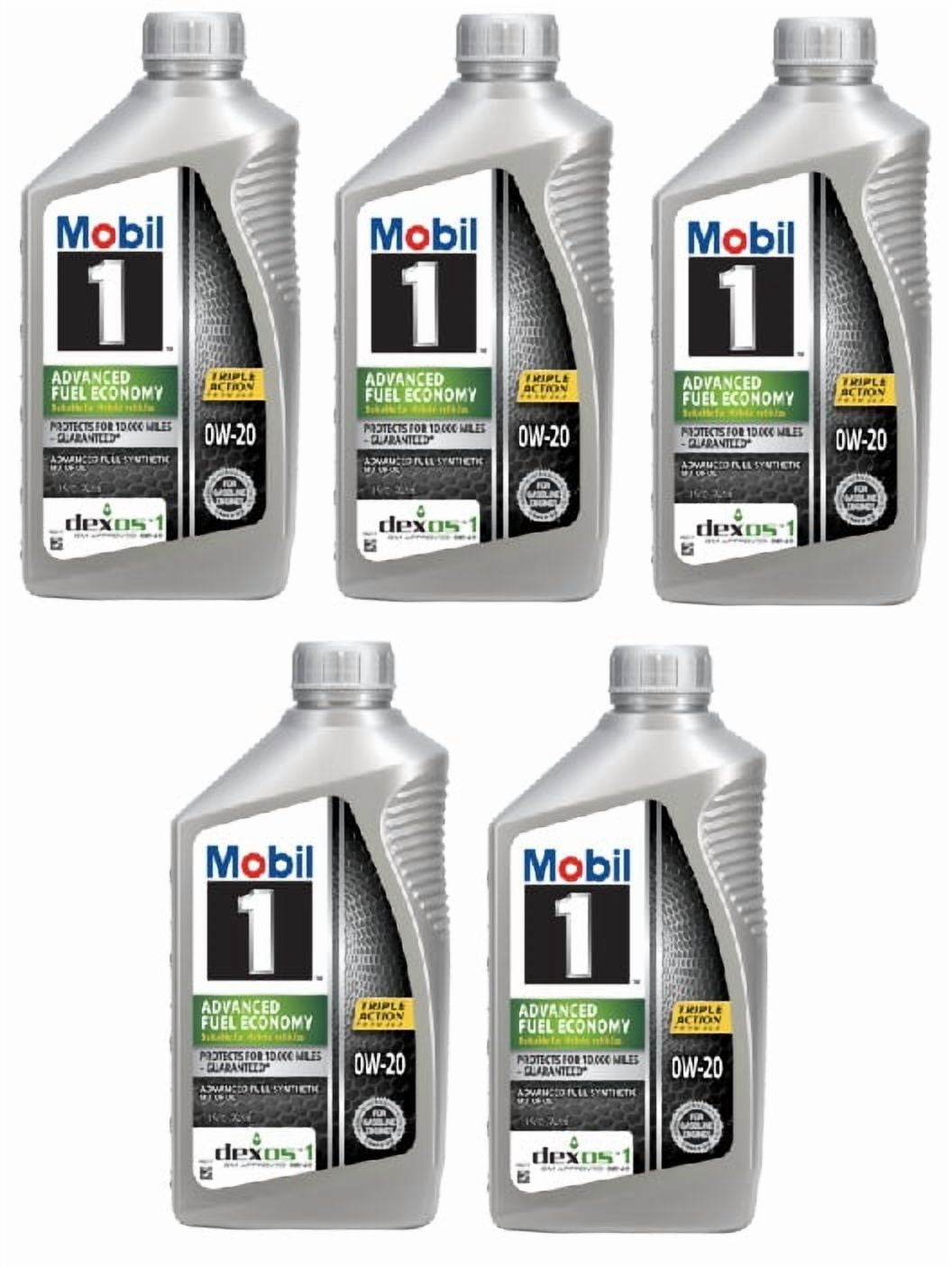 Mobil 1 Synthetic Motor Oil 5W-50, 6 Pack, Compatible with
