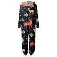 CELIEAN Casual Christmas Parent Child Outfit Snowflake Deer Printed