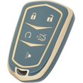 thumbnail image 5 of Key Fob Cover Compatible with Cadillac Escalade CTS SRX XT5 ATS STS CT6 2015-2019 Keychain Case Holder Protector,Blue, 5 of 5