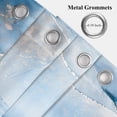 thumbnail image 4 of Blue Silver Crack Marble Abstract Shower Curtain Modern Ombre Printed Bath Curtain Waterproof Fabric Bathroom Bathtub Decor Set with Hooks-36"W x 72"L (Pack of 1), 4 of 7