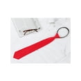 thumbnail image 5 of CORBATA DE HOMBRE PRE-ATADA CON CREMALLERA INSPIRADA EN CHIC PARA EL DÍA DEL PADRE, COLOR SÓLIDO, FORMAL Y CASUAL, AJUSTABLE, ANCHA, ROJA, LARGA 48cm/18.9', 5 of 5