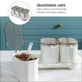 thumbnail image 4 of 1 Set Kitchen Condiment Pots Spice Jars Pepper Spice Clear Lid Containers, 4 of 7