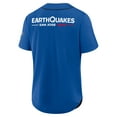 thumbnail image 3 of Men's Fanatics Blue San Jose Earthquakes Injury Time Baseball Jersey, 3 of 3