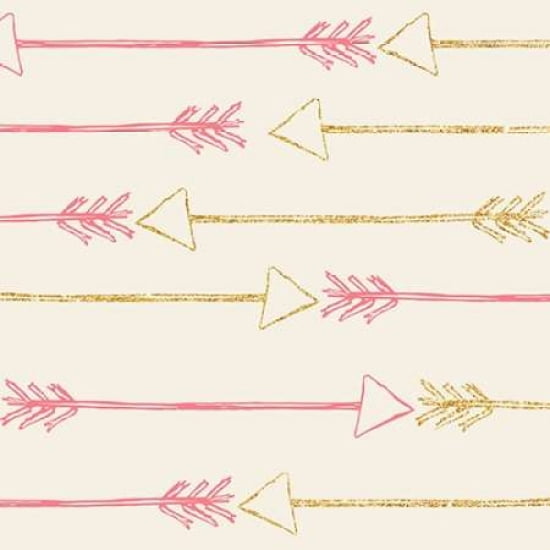 Pink and Gold Arrows Canvas Art - SD Graphics Studio ()