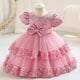 thumbnail image 2 of Vestido de princesa con falda corta para niña de las flores, vestido de falda para niña, ropa para niñas pequeñas y medianas, vestido de novia, vestido para niñas de 1 a 6 años, 2 of 5