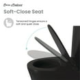 thumbnail image 4 of St. Tropez One-Piece Elongated Toilet Vortex Dual-Flush in Matte Black 1.1/1.6 gpf, 4 of 14