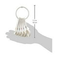 thumbnail image 3 of Fox Run Measuring Spoon Set 6 Piece White Plastic with Ring 4826 New, 2-Pack, 3 of 10