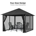 thumbnail image 5 of Netting for Patio,4-panel Patio Screen And 4-panel Patio And Umbrella Screen Patio Canopy Porch Patio And With Zipper Screen Walls With 4-panel Patio Chair And Table, 5 of 5