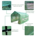 thumbnail image 5 of 15′x7′x7′ Portable Walk-in Greenhouse for Outdoor, Indoor Outdoor Plant Gardening Greenhouse Canopy, Front Roll-Up Zipper Entry Doors and 6 Small Roll-Up Side Windows, 5 of 5