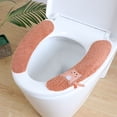 thumbnail image 1 of Soft Plush Adhesive Pads Cushion Bathroom Seat Ring Toilet Washer Cushion Cover Mats Toilet Seat Cover Plush Winter Mat Sticker 4, 1 of 8