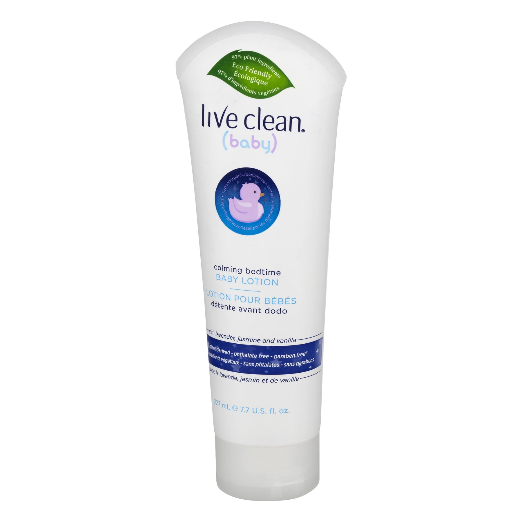 Live Clean Baby Calming Bedtime Lotion, Lavender Jasmine Vanilla, 7.7 fl oz