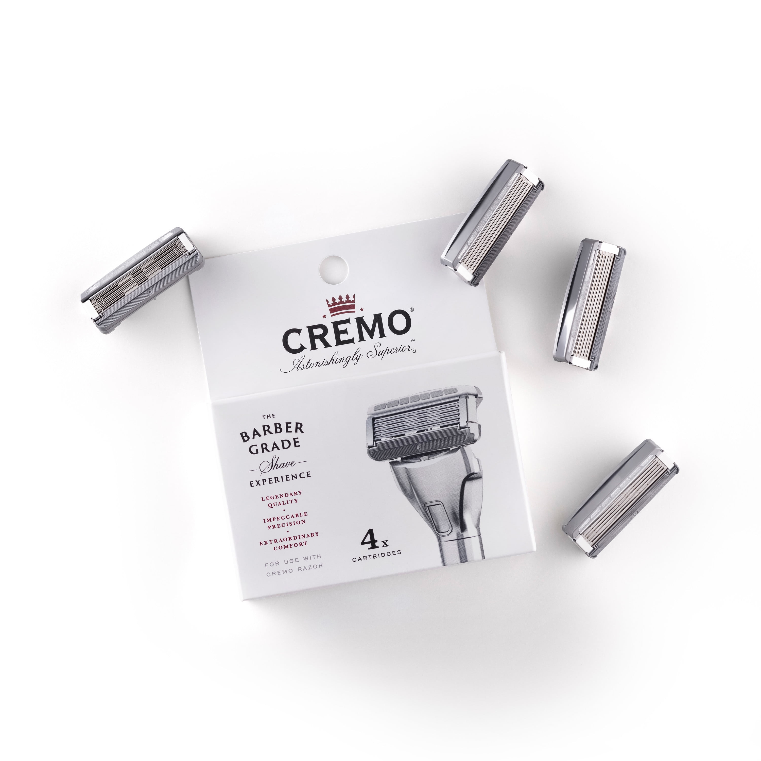 12 Pack -Cremo Barber Grade Razor Refills,Unboxed