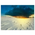 thumbnail image 2 of Sunset over Snowbound Prairie - Extra Large Seashore Canvas Art, 2 of 3