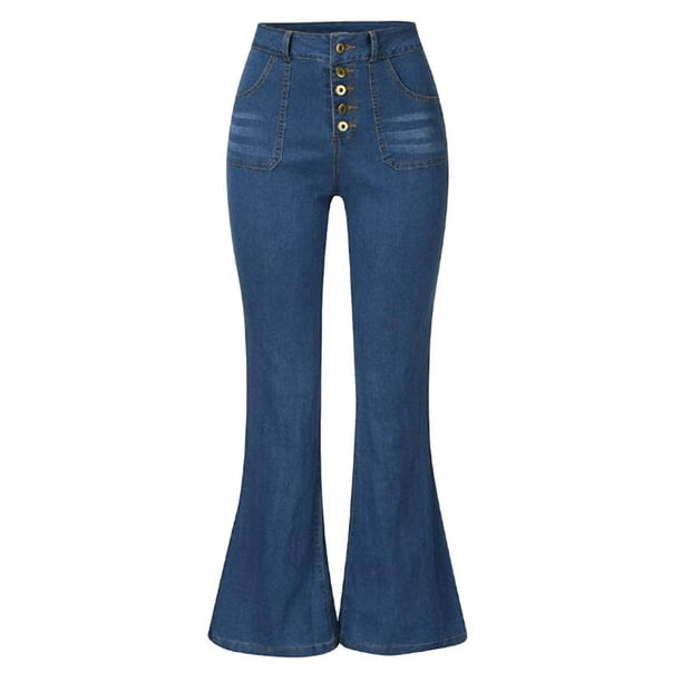 Fvwitlyh Jeans Factory Custom Logo Drop High Waist Slim Stretch Skinny  Pencil Ladies Pants Stretch Jeans Cowboy A,M 