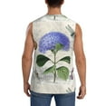 thumbnail image 4 of Pofeuu Vintage Flower Print Men's Muscle T-Shirt, Sleeveless, Muscle Tank, Classic Muscle Tee Top For Men Casual Sleeveless Muscle T-Shirt Trendy Clothes-3X-Large, 4 of 7