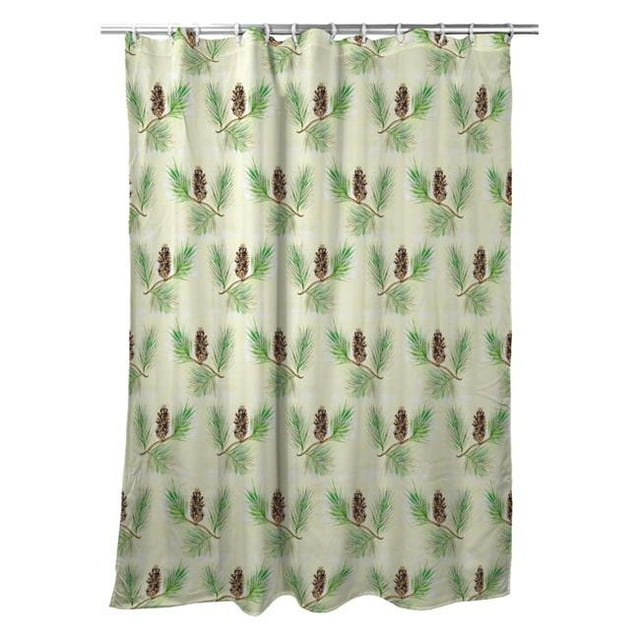 Betsy Drake SH161 70 x 72 Po Betsys Rideau de Douche en Pomme de Pin