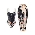thumbnail image 1 of Daisyyozoid Swimsuits for Women Clearance Halter Split Three-piece Printed Swimsuit, 1 of 4