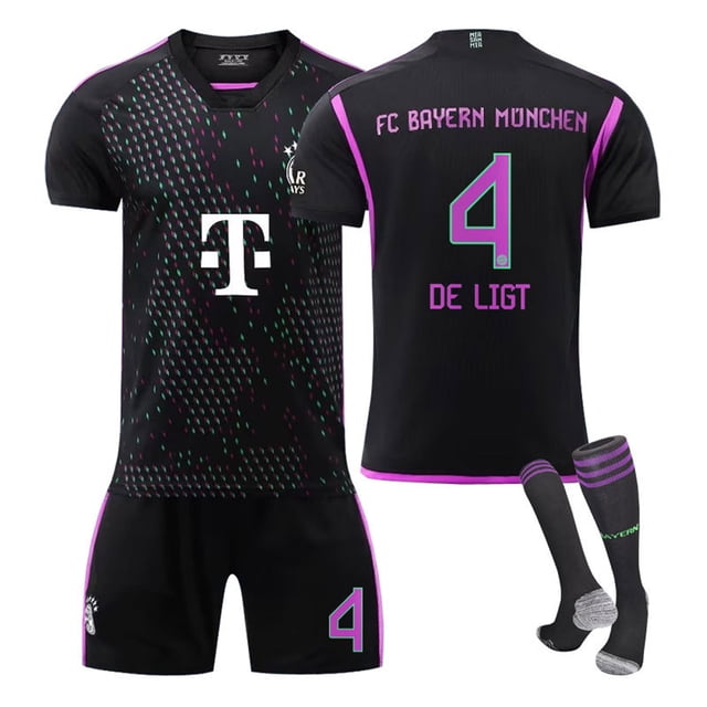 Camiseta visitante negra del Bayern 23-24 - Kit de entrenamiento para niños/adultos 16