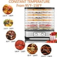 thumbnail image 2 of 8 Layers Stackable Trays 400W Food Dehydrator Machine Electric Multi-layer Food Preserver, 2 of 8