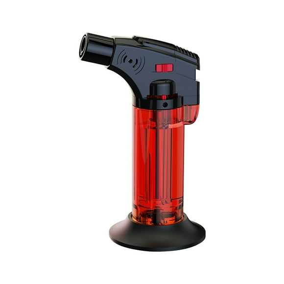 Tengw Butane Lighter, Kitchen Torch Lighter, Cooking Refillable Torch with Adjustable Flame and Safe Lock, Super Strong Blue Flame Torch for Desserts, BBQ, Kitchen