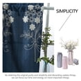 thumbnail image 3 of Dvruxg Embroidered Short Curtain - Bow Ties & Checkered Border Design, Polyester Material for Durability and Easy Care, for Kitchen & Bathroom Use, 3 of 5
