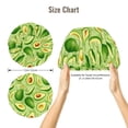 thumbnail image 5 of Rateoe Green Avocado Pattern Silk Satin Hair Bonnet for Sleeping, Adjustable Sleep Cap Turban for Women , Curly Straight Hair Long Large Braid, 5 of 6