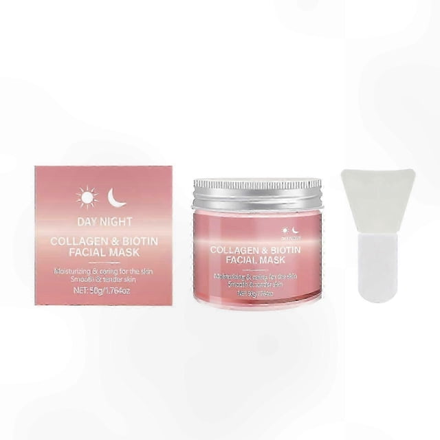 Moisturizing Collagen Biotin Face Mask - 50g for Skin Revitalization, Even Tone, and Intense Hydration Boost