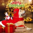 thumbnail image 2 of Chef Santa Claus Dog Costume, Cozy Dog Christmas Outfit, Santa Rider Pet Christmas Costume, Birthday Christmas Gift for Dog Lover Christmas Party, L, 2 of 6