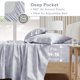 thumbnail image 4 of Juego de sábanas Comfort Spaces Adelia Gray, 100% algodón, Cal King, 4 of 9