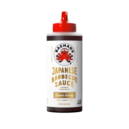 Bachan s Sweet Honey Japanese BBQ Sauce  17oz Bottle - Bold  Fresh  Umami Flavor