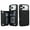 Black, variant on ELEHOLD Case for iPhone 17 Pro, Luxury RFID Wallet Phone Case, Leather Shockproof Cover, Kickstand Function, Mint