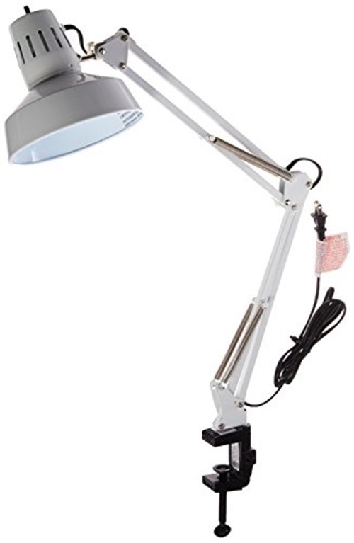 SF76360, WHITE SWING ARM DRAFTING LAMP
