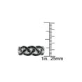 thumbnail image 4 of Gem & Harmony 1/6 Carat (Ctw) Black & White Diamond Ring Band in Sterling Silver for Women, 4 of 7