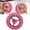 Pink, variant on Interactive Parrot Exercise Wheel with Chewable Wooden Perch Bird Activity Cage Toy for Conures Budgies and Small Parrots