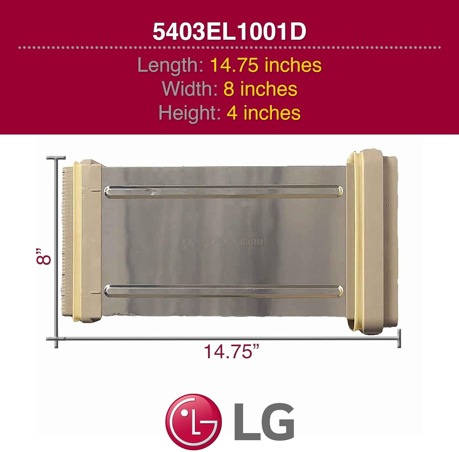 Genuine LG 5403EL1001D Dryer Vent Baffle