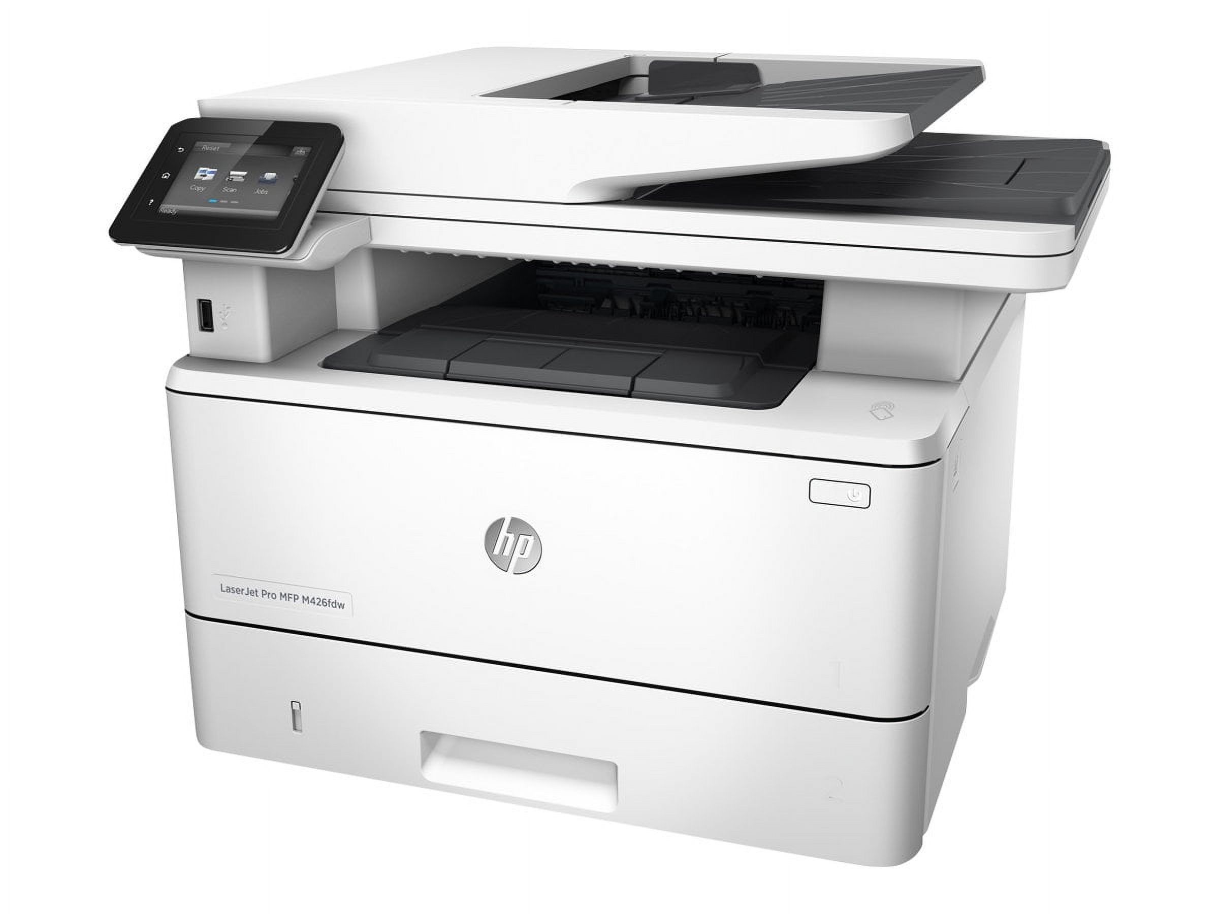 HP LaserJet Pro M426fdw Laser Multifunction Printer - Monochrome - Copier/Fax/Printer/Scanner - Automatic Duplex Print - 250 sheets Input - Wireless LAN - image 5 of 38