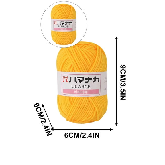 WNFJR Milk Cotton Yarn, 100g Yarn for Crochet, Crochet Yarn for Crocheting, Cotton Yarn, Soft Yarn for Sweater, Hat, Socks, Blankets