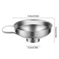 thumbnail image 4 of Kearding Embudos de mermelada gruesos de acero inoxidable útil suministro de cocina creativa dispensador de polvo fácil de usar para el hogar cocina Cocina y Comedor Largo Kearding HA060024-01, 4 of 6