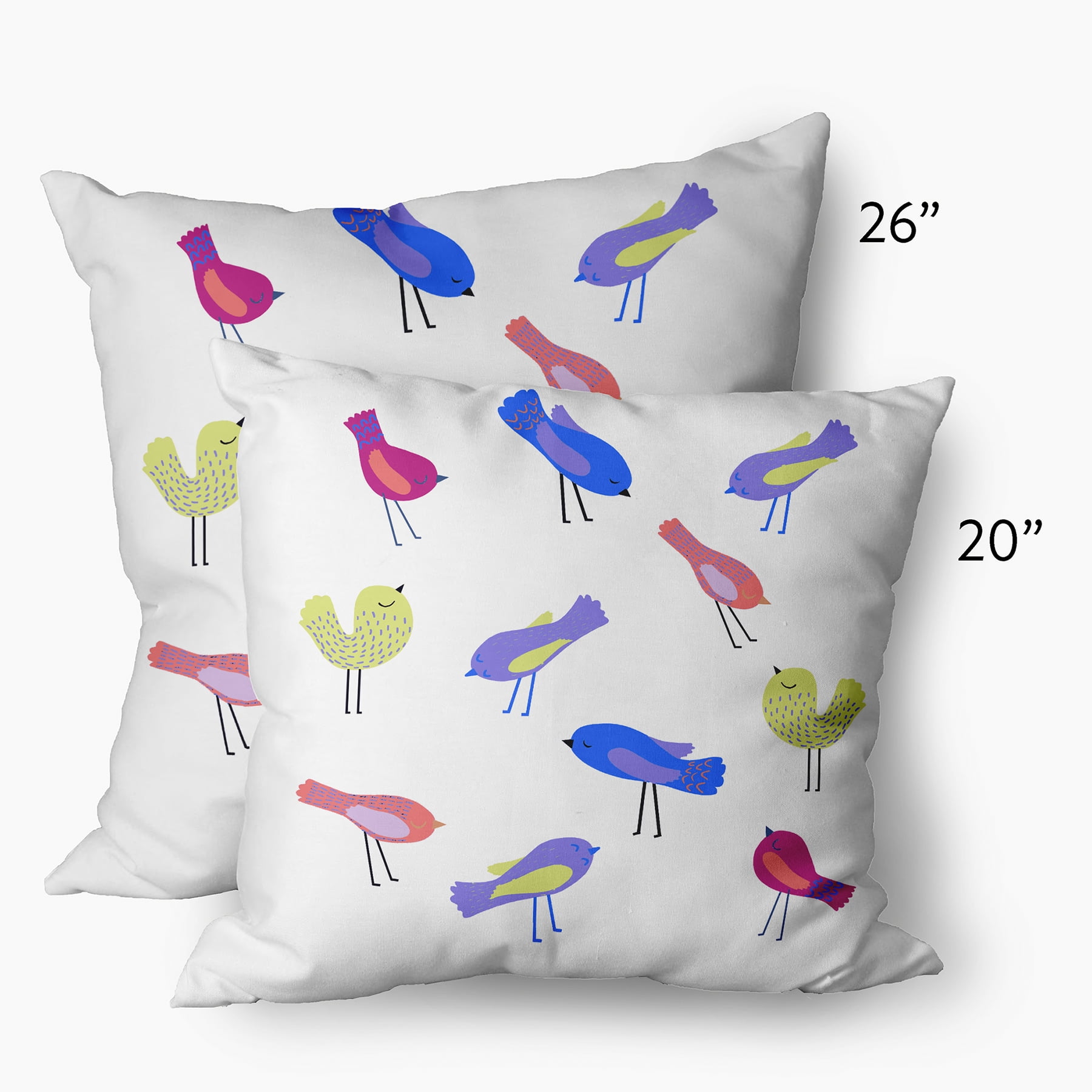 20" x 20" Simply Daisy Tweets Decorative Throw Pillow